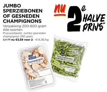 Promoties Jumbo gesneden champignon - Huismerk - Jumbo - Geldig van 07/02/2024 tot 13/02/2024 bij Jumbo