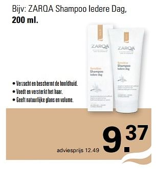 Promoties Zarqa shampoo iedere dag - Zarqa - Geldig van 31/01/2024 tot 17/02/2024 bij De Online Drogist