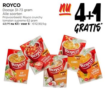 Promoties Royco crunchy tomaten supreme - Royco - Geldig van 07/02/2024 tot 13/02/2024 bij Jumbo