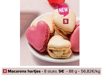 Promoties Macarons hartjes - Huismerk - Carrefour Express - Geldig van 07/02/2024 tot 13/02/2024 bij Carrefour Express