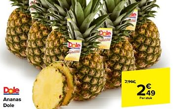 Promoties Ananas dole - Dole - Geldig van 07/02/2024 tot 19/02/2024 bij Carrefour