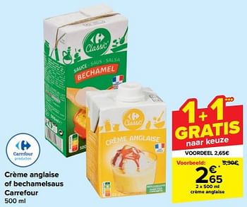 Promoties Crème anglaise - Huismerk - Carrefour  - Geldig van 07/02/2024 tot 19/02/2024 bij Carrefour