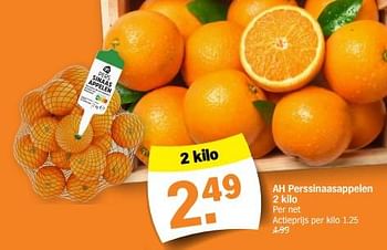 Promotions Ah perssinaasappelen - Produit Maison - Albert Heijn - Valide de 05/02/2024 à 11/02/2024 chez Albert Heijn