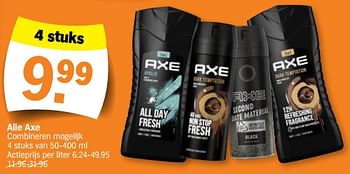 Promoties Alle axe - Axe - Geldig van 05/02/2024 tot 11/02/2024 bij Albert Heijn