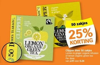 Promotions Clipper thee - Clipper - Valide de 05/02/2024 à 11/02/2024 chez Albert Heijn