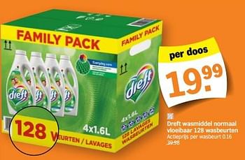 Promotions Dreft wasmiddel normaal vloeibaar - Dreft - Valide de 05/02/2024 à 11/02/2024 chez Albert Heijn