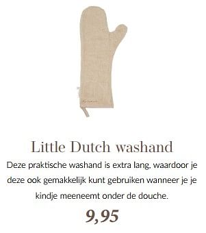 Promoties Little dutch washand - Little Dutch - Geldig van 01/02/2024 tot 12/12/2024 bij BabyPark
