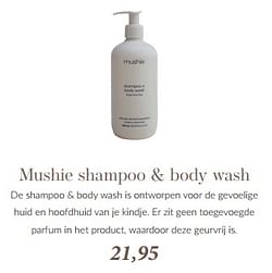 Mushie shampoo + body wash