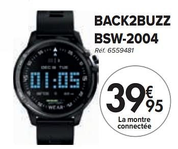 Promotions Back2buzz bsw-2004 montre connectée - Back2buzz - Valide de 01/02/2024 à 29/02/2024 chez Carrefour