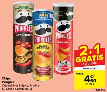 Promotions Chips pringles - Pringles - Valide de 07/02/2024 à 14/02/2024 chez Carrefour