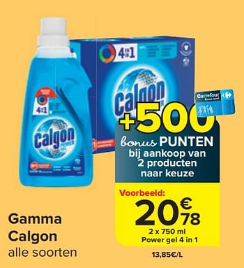 Promoties Calgon power gel 4 in 1 - Calgon - Geldig van 07/02/2024 tot 19/02/2024 bij Carrefour