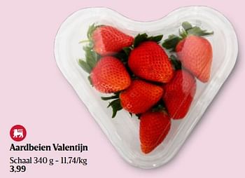 Promoties Aardbeien valentijn - Huismerk - Delhaize - Geldig van 08/02/2024 tot 14/02/2024 bij Delhaize