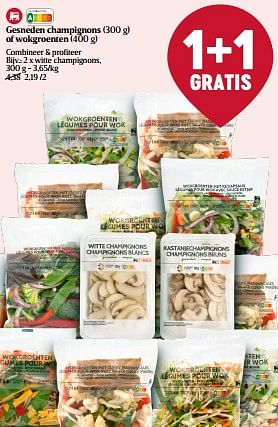 Promoties Witte champignons - Huismerk - Delhaize - Geldig van 08/02/2024 tot 14/02/2024 bij Delhaize