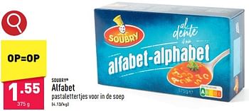 Promoties Alfabet - Soubry - Geldig van 12/02/2024 tot 17/02/2024 bij Aldi