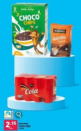Promoties Cocoa chips - Golden Bridge - Geldig van 12/02/2024 tot 17/02/2024 bij Aldi