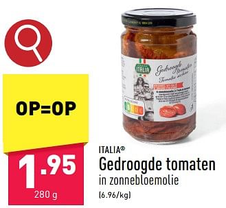 Promoties Gedroogde tomaten - ITALIA  - Geldig van 12/02/2024 tot 17/02/2024 bij Aldi