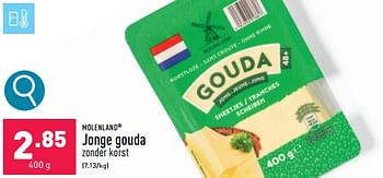 Promoties Jonge gouda - MOLENLAND - Geldig van 12/02/2024 tot 17/02/2024 bij Aldi