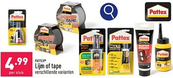 Promoties Lijm of tape - Pattex - Geldig van 12/02/2024 tot 17/02/2024 bij Aldi