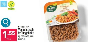 Promoties Veganistisch kruimgehakt - My Veggie Day - Geldig van 12/02/2024 tot 17/02/2024 bij Aldi