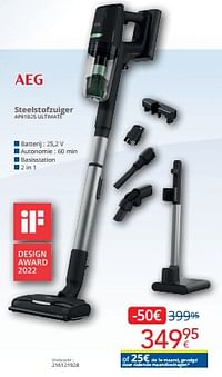Aeg steelstofzuiger ap81b25 ultimate-AEG