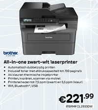 Brother all-in-one zwart-wit laserprinter-Brother