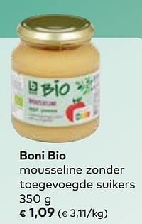 Boni bio mousseline zonder toegevoegde suikers-Boni