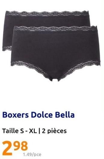 Promotions Boxers dolce bella - Dolce Bella - Valide de 07/02/2024 à 13/02/2024 chez Action