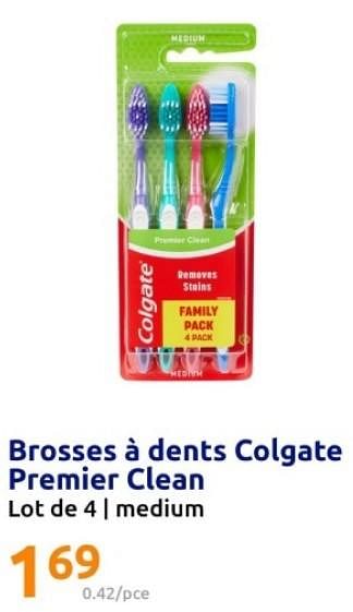Promotions Brosses à dents colgate premier clean - Colgate - Valide de 07/02/2024 à 13/02/2024 chez Action