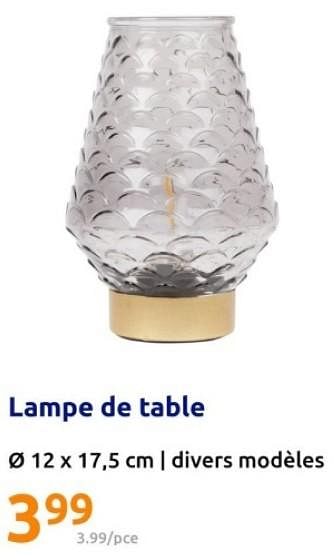 Promoties Lampe de table - Huismerk - Action - Geldig van 07/02/2024 tot 13/02/2024 bij Action