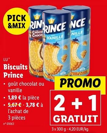 Promotions Biscuits prince - Lu - Valide de 14/02/2024 à 20/02/2024 chez Lidl