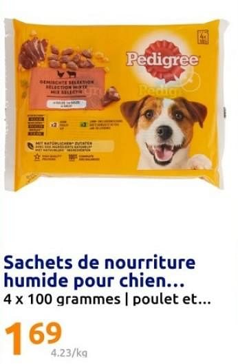Promotions Sachets de nourriture humide pour chien - Pedigree - Valide de 07/02/2024 à 13/02/2024 chez Action