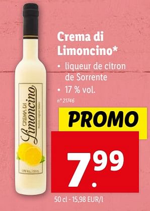 Promotions Crema di limoncino - Produit maison - Lidl - Valide de 14/02/2024 à 20/02/2024 chez Lidl