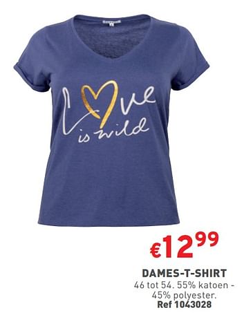 Promoties Dames-t-shirt - Huismerk - Trafic  - Geldig van 07/02/2024 tot 12/02/2024 bij Trafic