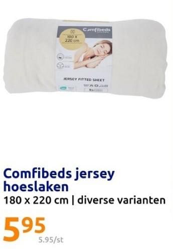 Promoties Comfibeds jersey hoeslaken - Comfibeds - Geldig van 07/02/2024 tot 13/02/2024 bij Action