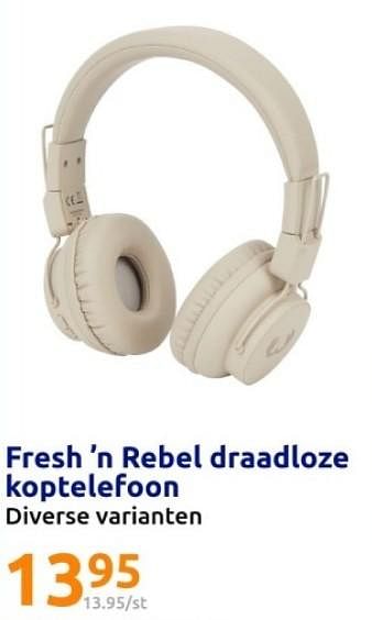 Promoties Fresh `n rebel draadloze koptelefoon - Fresh 'n Rebel - Geldig van 07/02/2024 tot 13/02/2024 bij Action