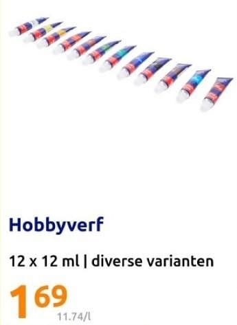 Promoties Hobbyverf - Huismerk - Action - Geldig van 07/02/2024 tot 13/02/2024 bij Action