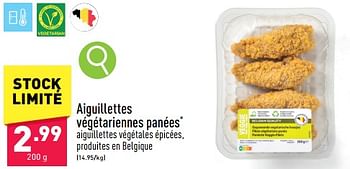 Promotions Aiguillettes végétariennes panées - Produit maison - Aldi - Valide de 12/02/2024 à 17/02/2024 chez Aldi