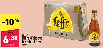 Promoties Bière d’abbaye blonde - Leffe - Geldig van 12/02/2024 tot 17/02/2024 bij Aldi