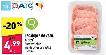 Promotions Escalopes de veau - Produit maison - Aldi - Valide de 12/02/2024 à 17/02/2024 chez Aldi