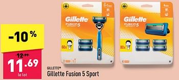 Promotions Gillette fusion 5 sport - Gillette - Valide de 12/02/2024 à 17/02/2024 chez Aldi