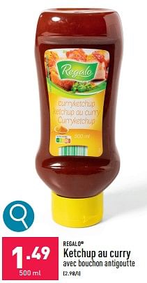 Promotions Ketchup au curry - Regalo - Valide de 12/02/2024 à 17/02/2024 chez Aldi