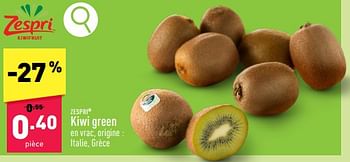 Promotions Kiwi green - Zespri - Valide de 12/02/2024 à 17/02/2024 chez Aldi