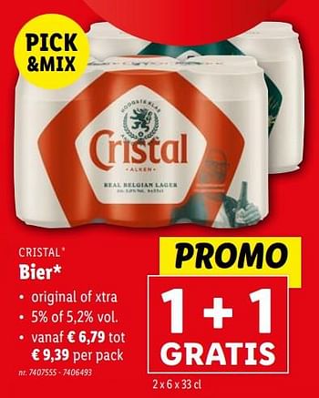 Promoties Bier - Cristal - Geldig van 14/02/2024 tot 20/02/2024 bij Lidl