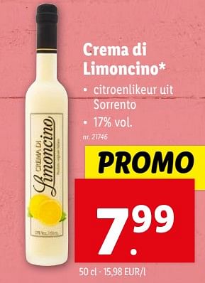 Promoties Crema di limoncino - Huismerk - Lidl - Geldig van 14/02/2024 tot 20/02/2024 bij Lidl