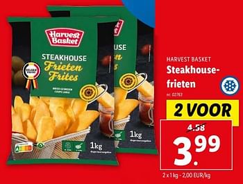 Promoties Steakhousefrieten - Harvest Basket - Geldig van 14/02/2024 tot 20/02/2024 bij Lidl