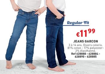 Promotions Jeans garcon - Produit maison - Trafic  - Valide de 07/02/2024 à 12/02/2024 chez Trafic