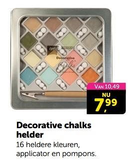 Promoties Decorative chalks helder - Joy! Crafts - Geldig van 10/02/2024 tot 18/02/2024 bij BoekenVoordeel