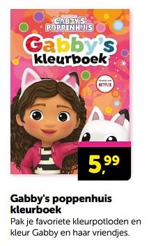 Promoties Gabby`s poppenhuis kleurboek - Huismerk - Boekenvoordeel - Geldig van 10/02/2024 tot 18/02/2024 bij BoekenVoordeel