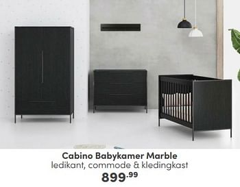 Promoties Cabino babykamer marble - Cabino - Geldig van 11/02/2024 tot 17/02/2024 bij Baby & Tiener Megastore
