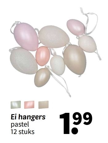 Promoties Ei hangers - Huismerk - Wibra - Geldig van 11/02/2024 tot 18/02/2024 bij Wibra